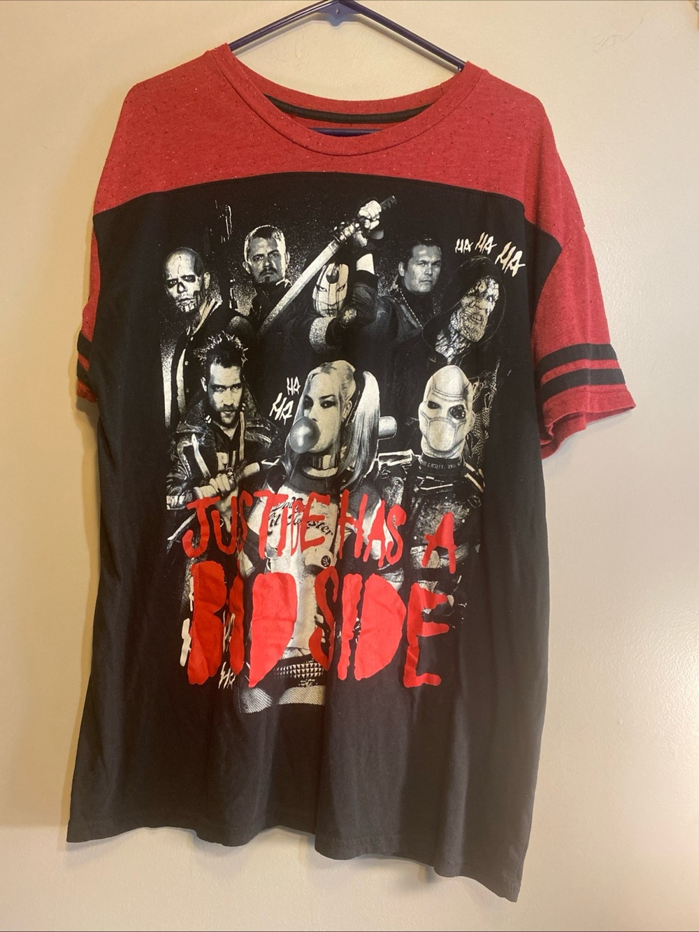 Suicide Squad DC Comics Justice Has a Bad Side T Shirt XXL Harley‎ Quinn Joker